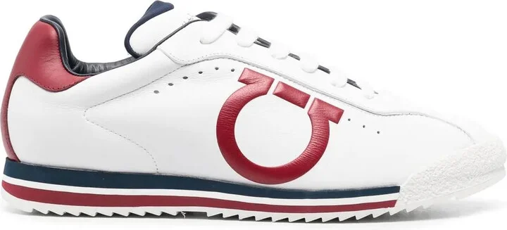 Embossed-Logo Low-Top Sneakers