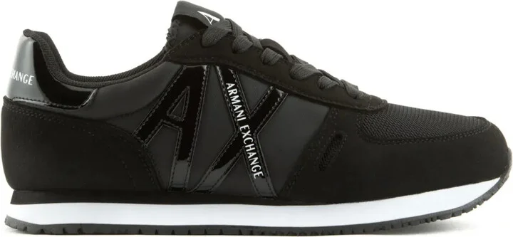 Embossed-Logo Panelled Sneakers