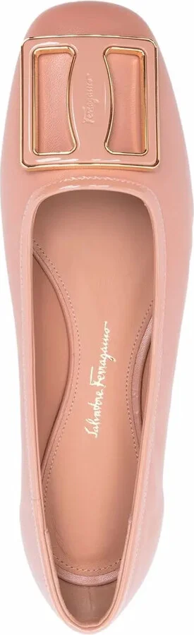 Embossed-Logo Plaque Ballerina Shoes - Image 4