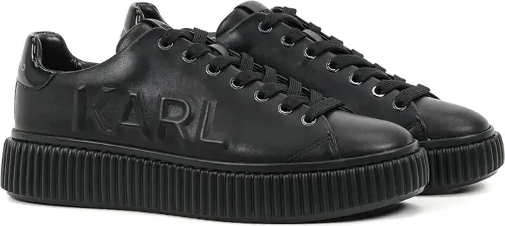 Embossed Logo Platform Sneakers - Image 2