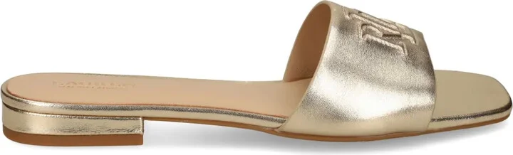 Embossed-Logo Sandals