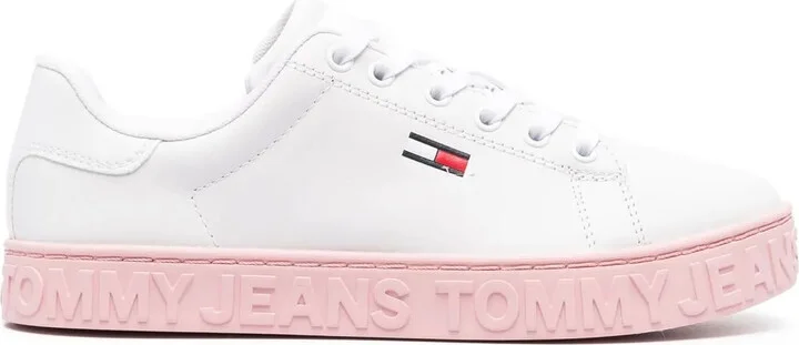 Embossed-Logo Sole Sneakers