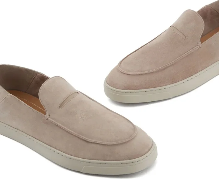 Embossed-Logo Suede Loafers - Image 5