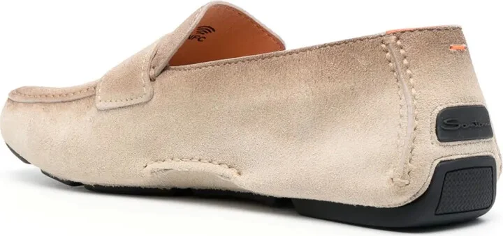 embossed-logo suede Monk shoes - Image 3