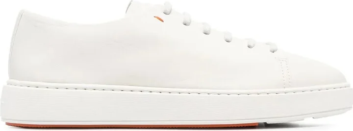 Embossed-Logo Tongue Low-Top Sneakers
