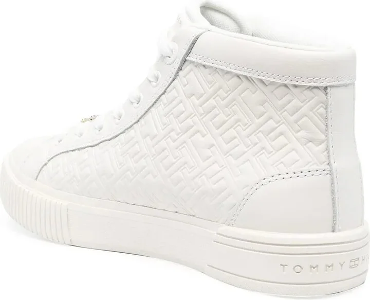 Embossed-Monogram High-Top Sneakers - Image 3