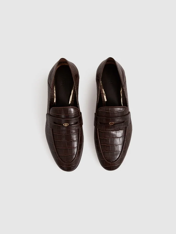 embossed Penny Loafers - Image 2