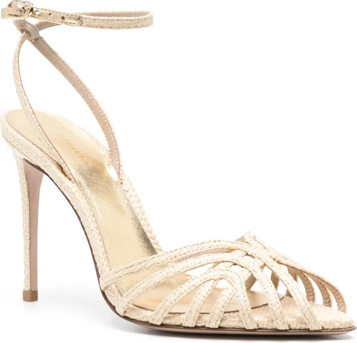 Embrace 100mm raffia sandals - Image 2
