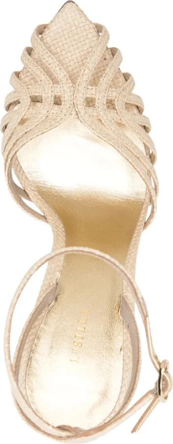 Embrace 100mm raffia sandals - Image 4