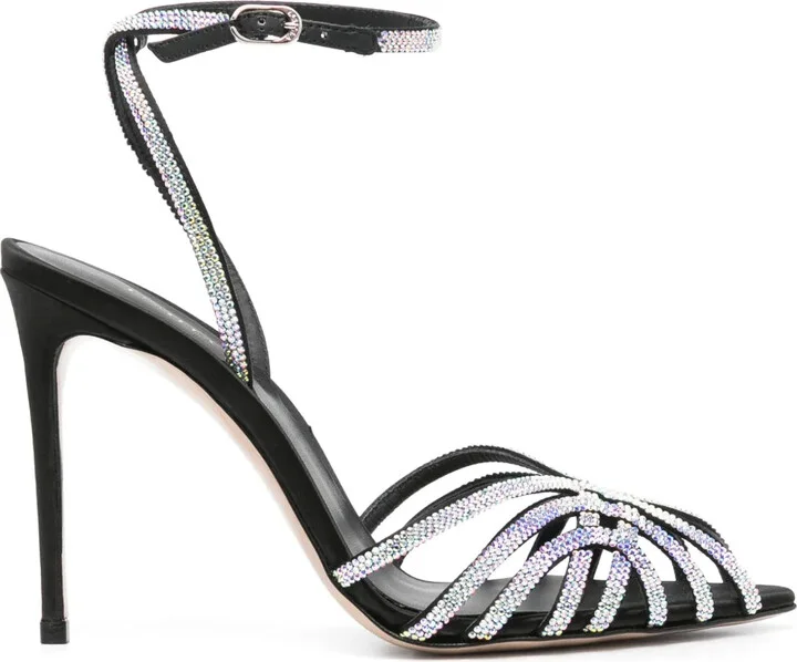 Embrace 105mm crystal-embellished sandals