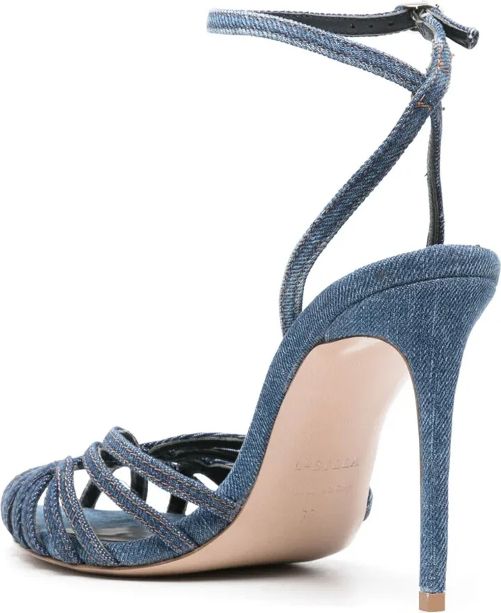 Embrace 110mm denim sandals - Image 3