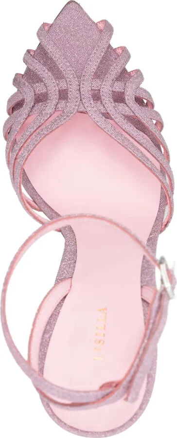 Embrace 110mm glitter-embellished sandals - Image 4