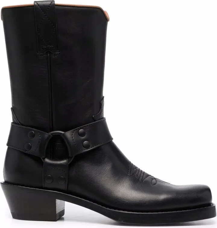 Embroidered Ankle Boots
