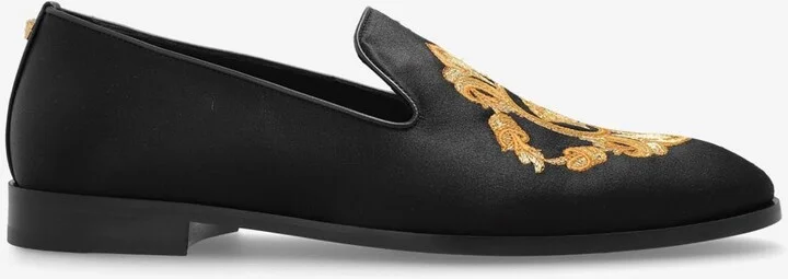 Embroidered Architectural Baroque Loafers