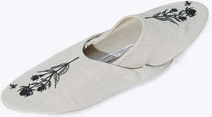 Embroidered Babouche Slippers - Image 2