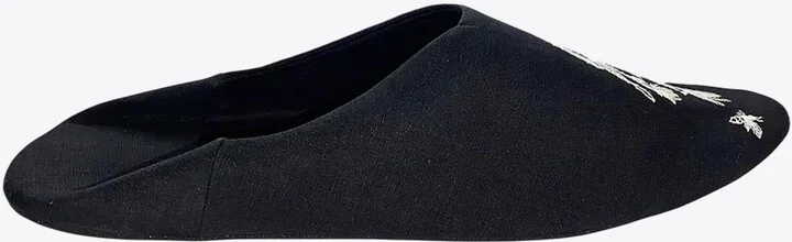 Embroidered Babouche Slippers
