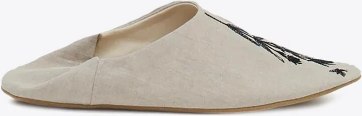 Embroidered Babouche Slippers