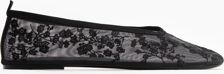 Embroidered Ballet Flats