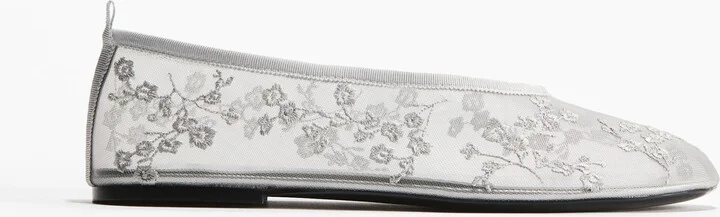 Embroidered Ballet Flats