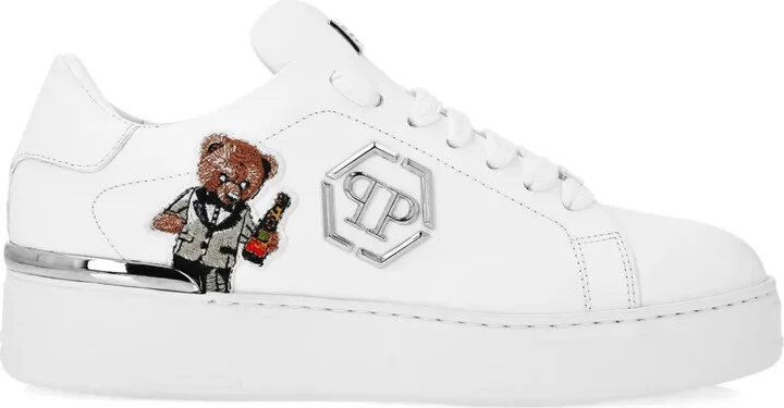 Embroidered-Bear Sneakers