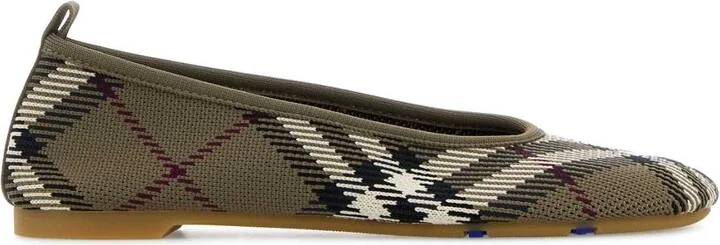 Embroidered Canvas Ballerinas