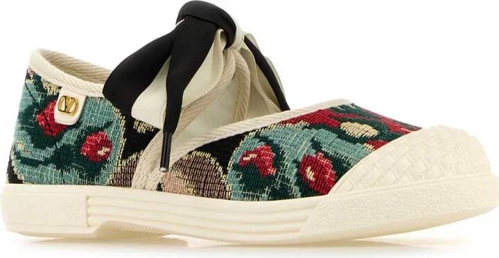 Embroidered Canvas Bay By Bay Slip Ons - Image 2