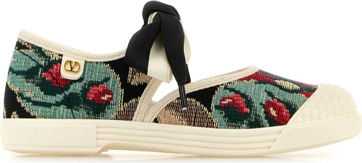 Embroidered Canvas Bay By Bay Slip Ons