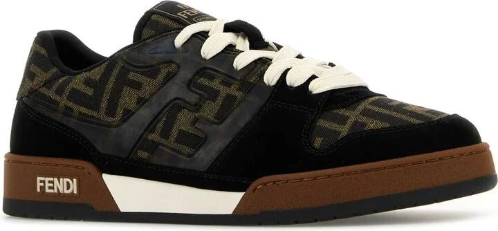 Embroidered Canvas, Leather And Rubber Match Sneakers - Image 2