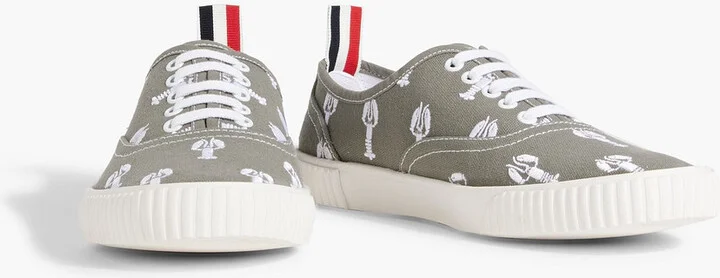 Embroidered canvas sneakers - Image 2