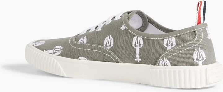 Embroidered canvas sneakers - Image 3