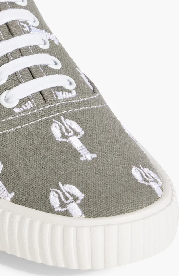 Embroidered canvas sneakers - Image 4