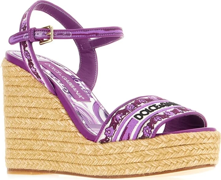 Embroidered Canvas Wedge - Image 2