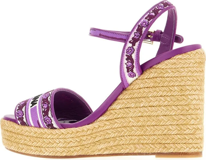 Embroidered Canvas Wedge - Image 3