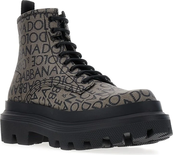 Embroidered Cotton Blend Ankle Boots - Image 2