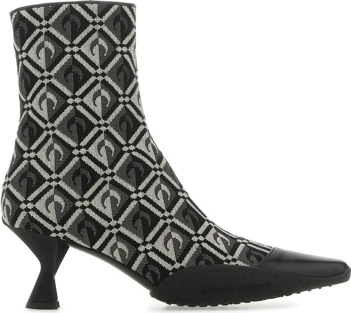 Embroidered cotton blend Moon Diamant ankle boots