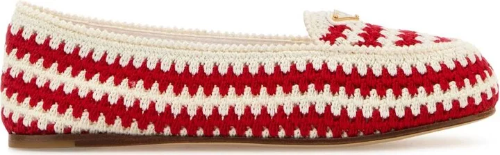 Embroidered Crochet Loafers