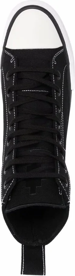 Embroidered Cross High Vulcanized Sneakers - Image 4