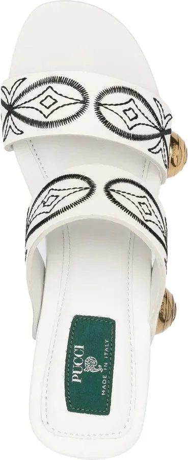 Embroidered-Design Open-Toe Sandals - Image 4