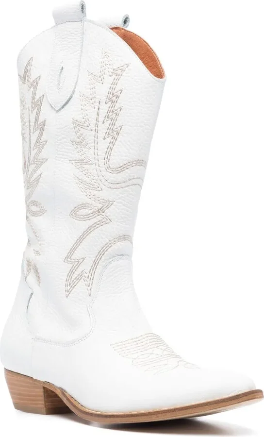 Embroidered-Design Texan Boots - Image 2
