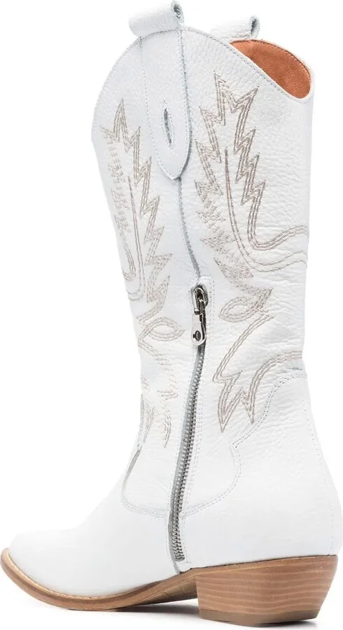 Embroidered-Design Texan Boots - Image 3