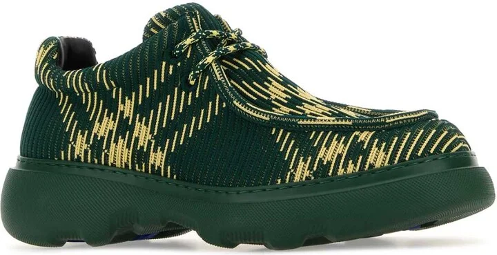 Embroidered Fabric Creeper Lace-up Shoes - Image 2