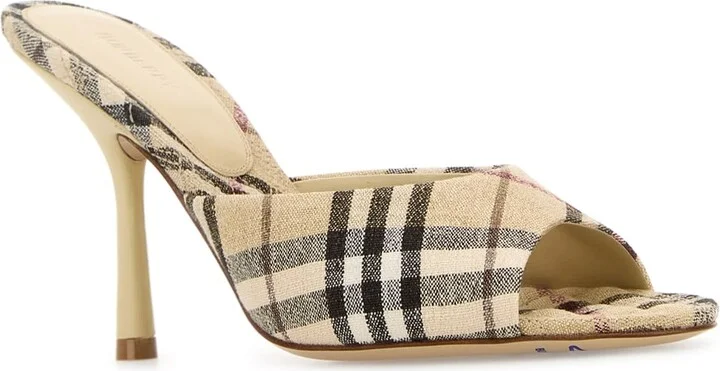 Embroidered Fabric Mews Mules - Image 2