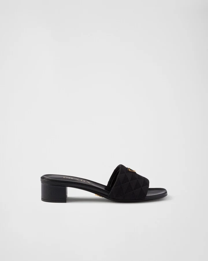 Embroidered fabric sandals - Image 2