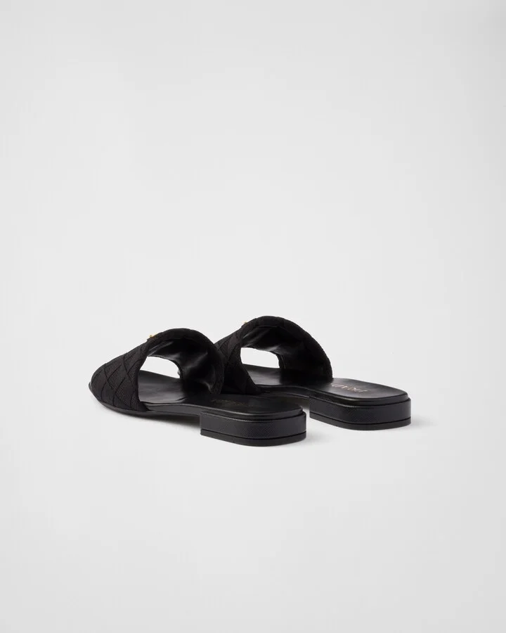 Embroidered fabric slides - Image 5