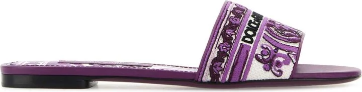 Embroidered Fabric Slippers