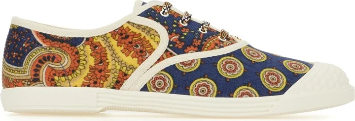 Embroidered Fabric Sneakers