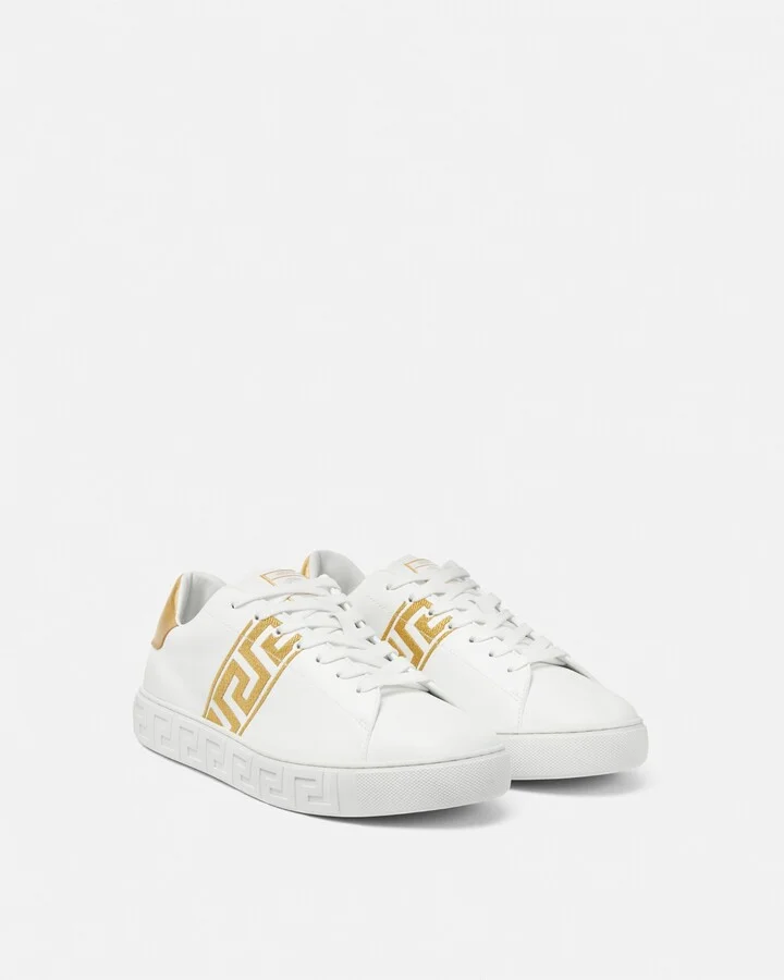 Embroidered Greca Sneakers - Image 3