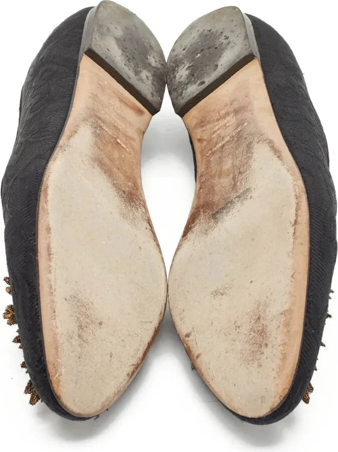 Embroidered Heart Motif Loafers - Image 5