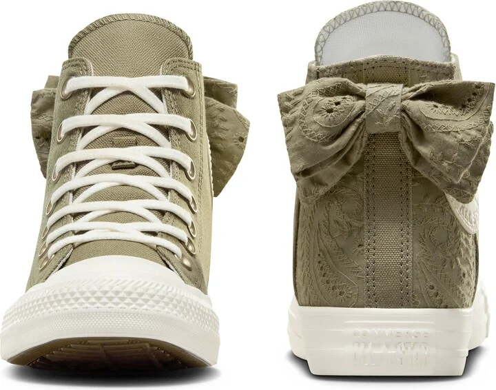 Embroidered High Top Twill Sneaker - Image 2