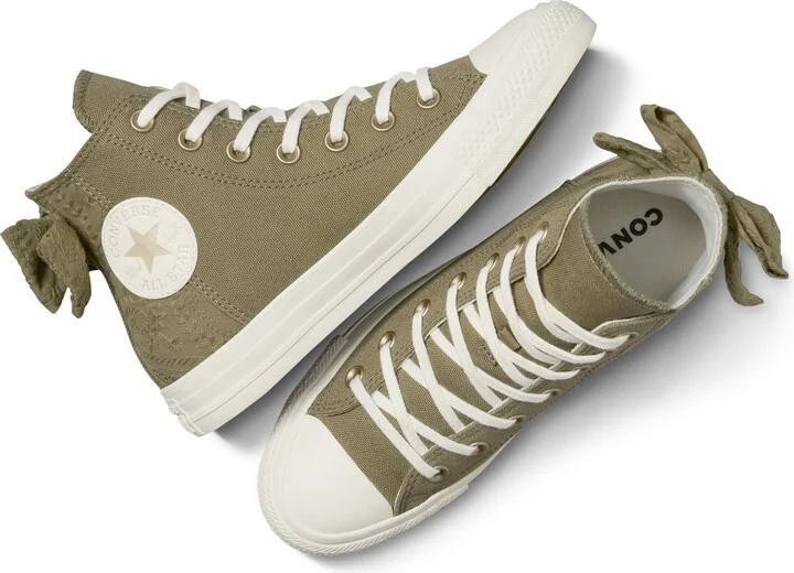 Embroidered High Top Twill Sneaker - Image 4